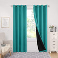 SELF JACQUARD BLACKOUT CURTAINS - ZINC image 0