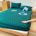 Cotton Quilted Waterproof Mattress Cover - Zinc image 0