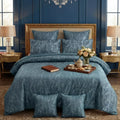 Texture Velvet Duvet Cover Set - Grey image 0