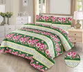 Gulbahar Green Printed Bedspread - 3Pcs image 0