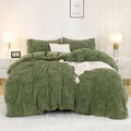 Shaggy Duvet Set - Olive Green image 0
