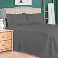 Plain Rich Cotton Bed Sheet Grey image 0