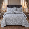 PEAFOWL QUILTED BEDSPREAD SET - 5 PCS image 0