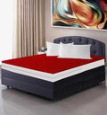 Waterproof Zipper Mattress Cover - Maroon image 0