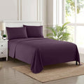 Velvet Flat Bed Sheet Purple image 0