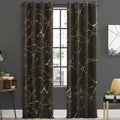 Imported Velvet Curtains Sprinkle Design Brown image 0