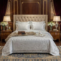 Texture Velvet Flat Bed Sheet Off White image 0