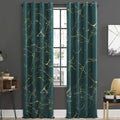 Imported Velvet Curtains Sprinkle Design Green image 0