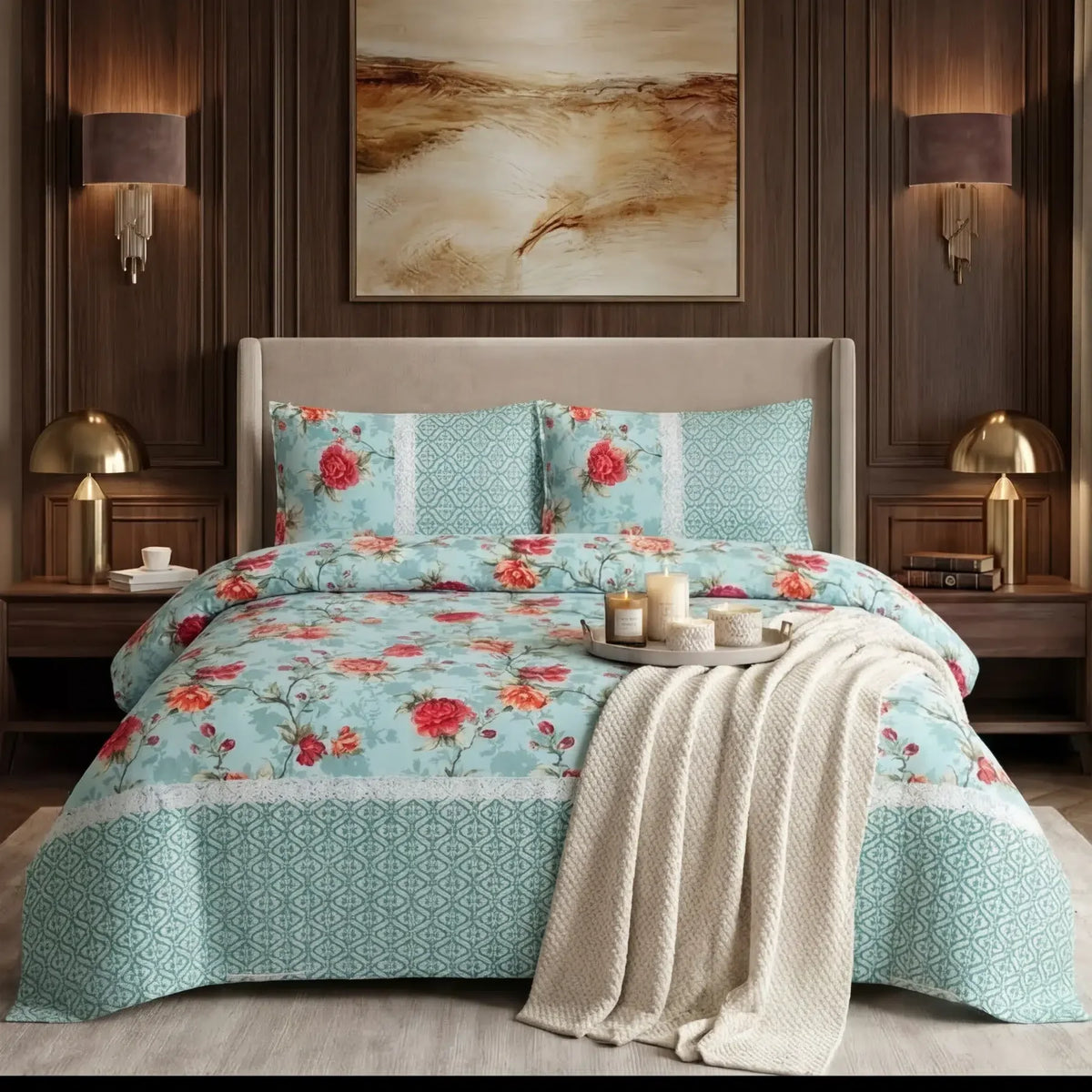 PALE BEDSHEET SET - 3 PCS image 0