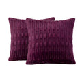EMBOSSED FLEECE CUSHION COVERS - DEEP MAGNETA image 0