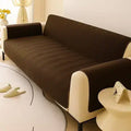 Mat Ultrasonic Quilted Sofa Runner - Brown image 0