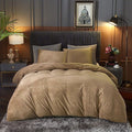 Velvet Duvet Cover Set - Golden image 0