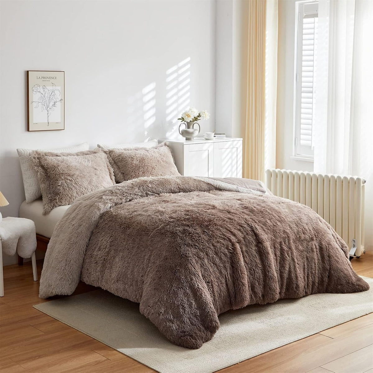 Shaggy Duvet Set - Mink image 1