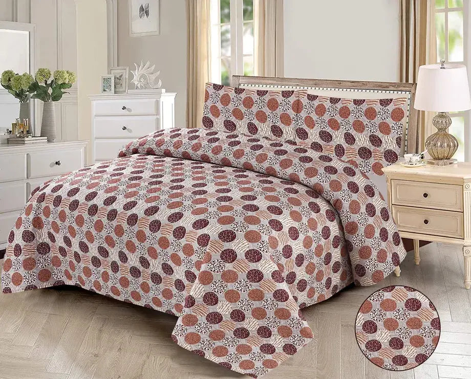 Soft Pebble Printed Bedspread - 3Pcs image 0