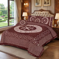 JACQUARD LUXURY CHOCOLATE BEDSHEET SET- 5 PCS image 0