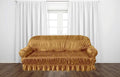 Knitting Jersey Sofa Cover Skin Golden (Copy) image 0