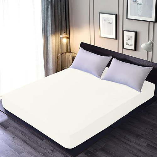Terry Waterproof Mattress Protector White image 0