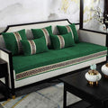 Velvet Sofa Covers Splendid with Cushion Covers Green image 0