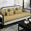 Velvet Sofa Covers Splendid with Cushion Covers Golden image 0