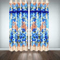 Printed Silk Curtains ( Pair ) image 0