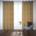 Export self dotted jacquard curtains Rust ( 2 Curtains Set ) image 0