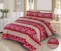 Rouge Aura Printed Bedspread - 3Pcs image 0