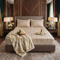 Premium Texture Velvet Fitted Bed Sheet Skin image 0