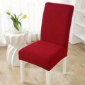 Stripe Jacquard Chair Covers - Maroon image 0