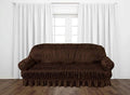 KNITTING JERSEY SOFA COVER - BROWN image 0