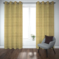 Export self dotted jacquard curtains Golden ( 2 Curtains Set ) image 0