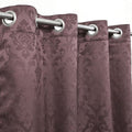 Export Quality Self Jacquard Curtains Brown ( 2 Curtain Set ) image 0