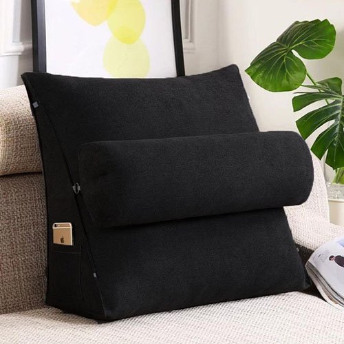 BACK SUPPORT CUSHION - BLACK image 0