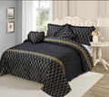 Luxury Elixir Velvet Bedset Black ( 5 PCS ) image 0