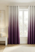 PLUM DIP-DYE OMBRE VELVET CURTAINS – SET OF 2 PANELS image 0