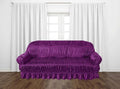 KNITTING JERSEY SOFA COVER - PURPLE image 0