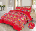 Floral Fiesta Printed Bedspread - 3Pcs image 0