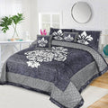 JACQUARD LUXURY GREY BEDSHEET SET- 5 PCS image 0