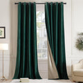 Premium Velvet Blackout Curtains Emerald ( 2 Curtains Set ) image 0