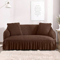 FITTED BUBBLE SOFA COVER - BROWN image 0