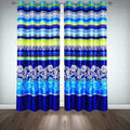 Printed Silk Curtains ( Pair ) image 0