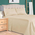 Plain Rich Cotton Bed Sheet Ivory image 0