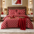 RED PENDORA COMFORTER SET - 7 PCS image 0