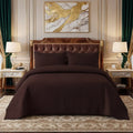 Chocolate Brown BedSpread Set - 3Pcs image 0