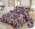 Rosette Charm Printed Bedspread - 3Pcs image 0