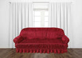 KNITTING JERSEY SOFA COVER - MAROON image 0