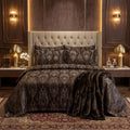 Texture Velvet Flat Bed Sheet Chocolate Brown image 0