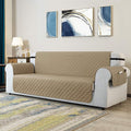QUILTED SOFA COVERS - BEIGE image 0