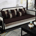 Velvet Sofa Covers Splendid with Cushion Covers Brown image 0