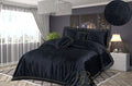 Self Design Velvet Bedsheet Black image 0