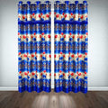 Printed Silk Curtains ( Pair ) image 0
